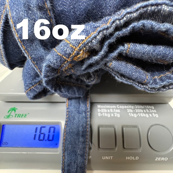 dress GAP XS blue all cotton denim shirt long sleeve snap close classic collar - Picture 15 of 15